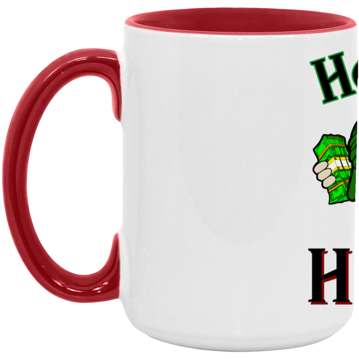 Heart of Hustle: Power of Perseverance 15 oz Accent colorMug