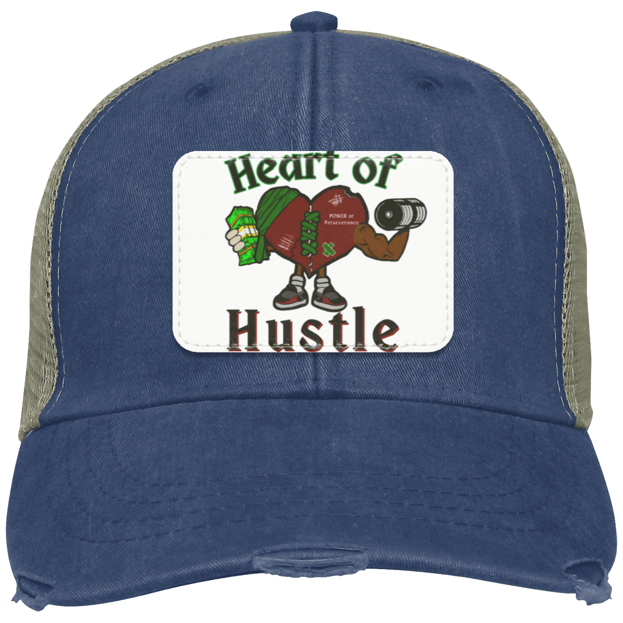 Heart of Hustle: Power of Perseverance Distressed Ollie Cap