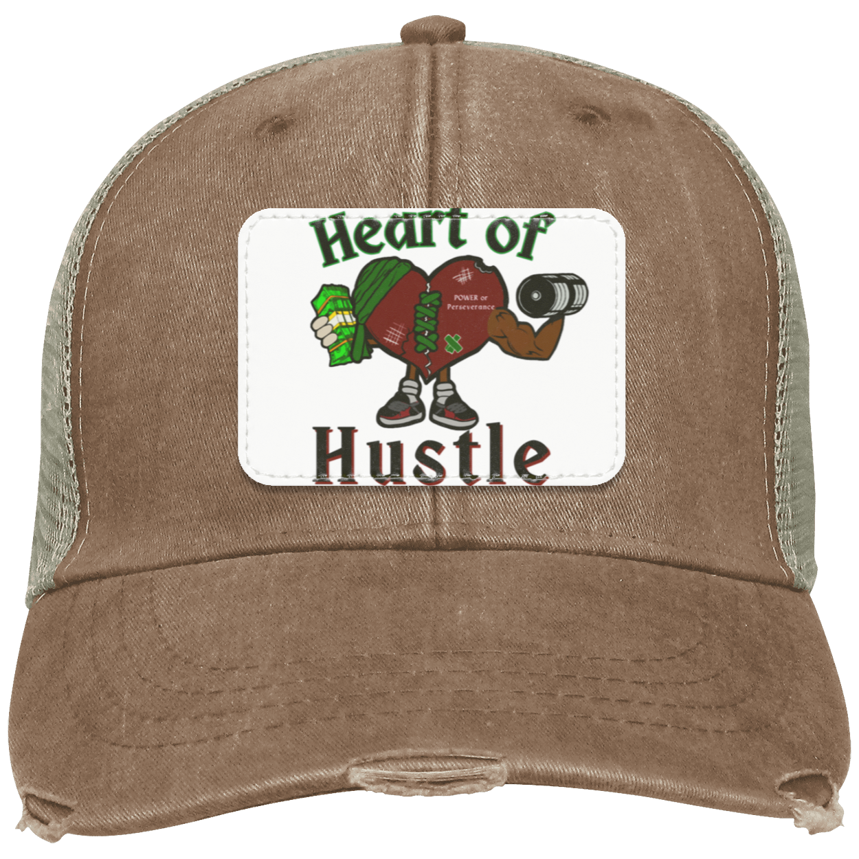 Heart of Hustle: Power of Perseverance Distressed Ollie Cap