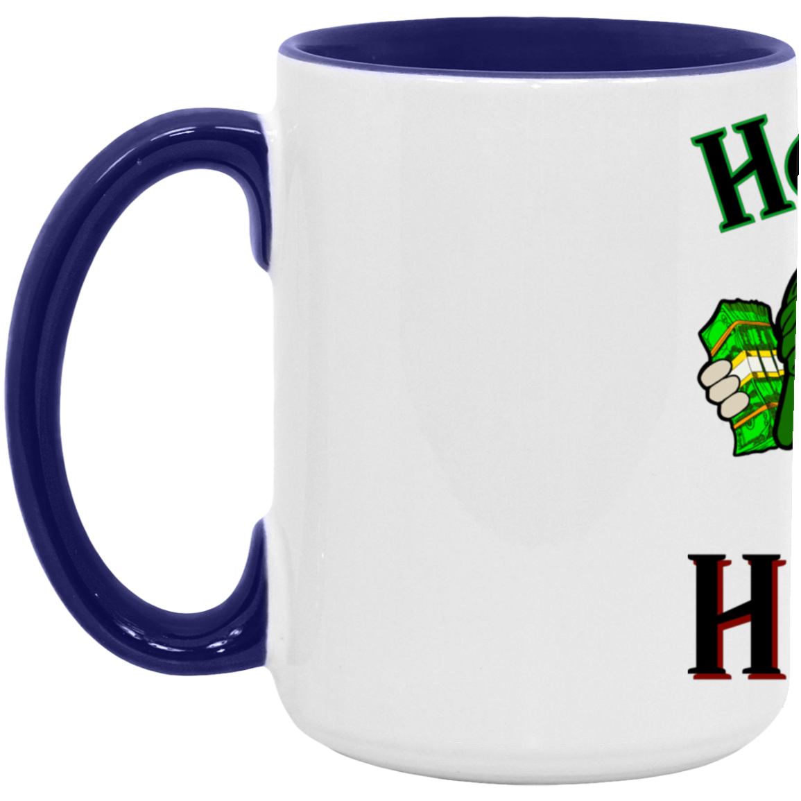 Heart of Hustle: Power of Perseverance 15 oz Accent colorMug