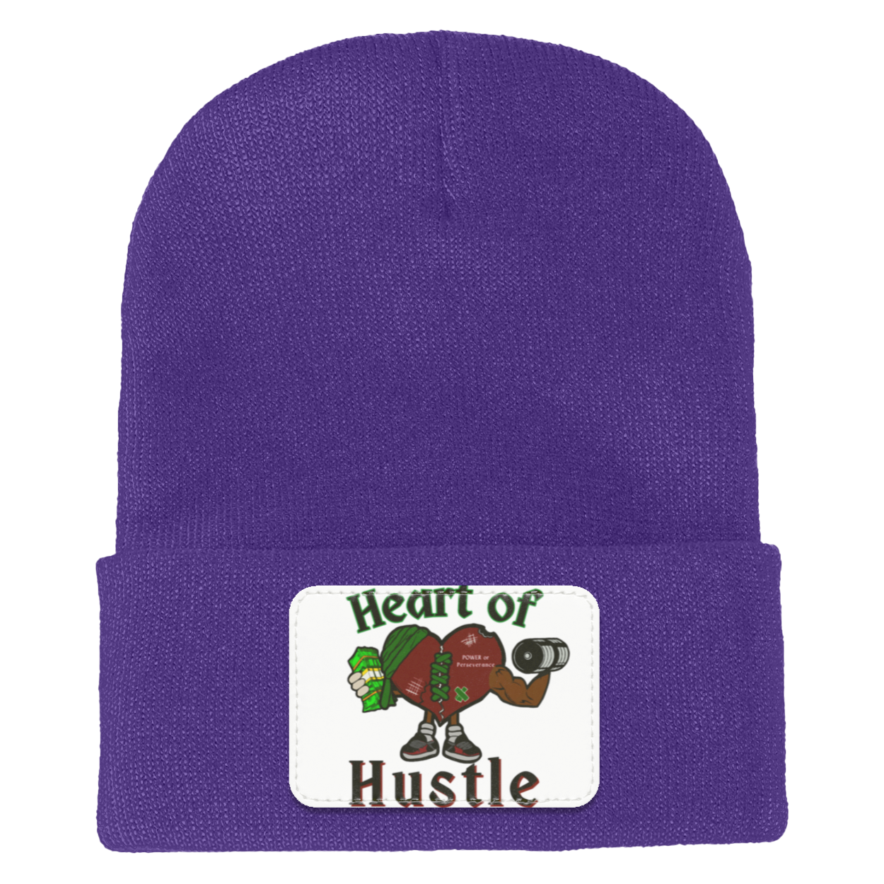 Heart of Hustle: Power of Perseverance Cuffed Knit Beanie